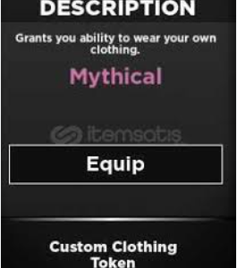 Custom Clothing Token