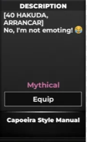 Capoeira Style Manual