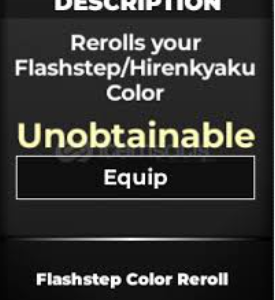 x100 Flashstep Reroll