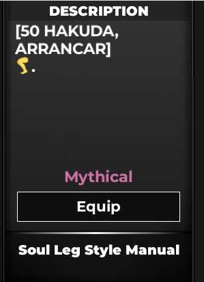 Soul Leg Style Manual