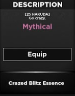 Crazed Blitz Essence