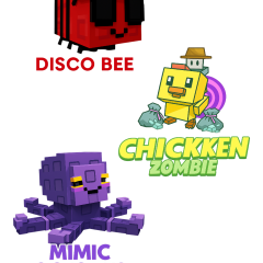 Disco Bee + Chicken Zombie + Mimic Octopus