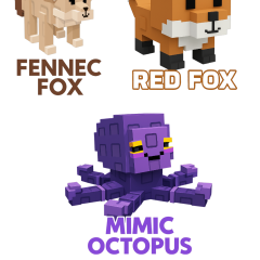 Fennec Fox + Mimic Octopus + Red Fox