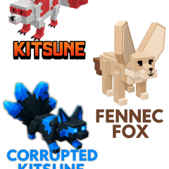 Kitsune + Corrupted Kitsune + Fennec Fox